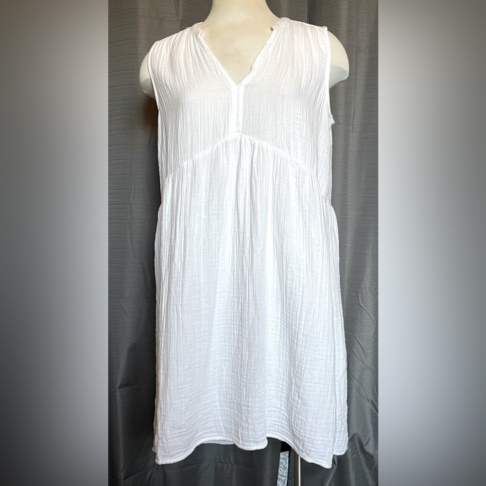 Gap white gauze-like dress